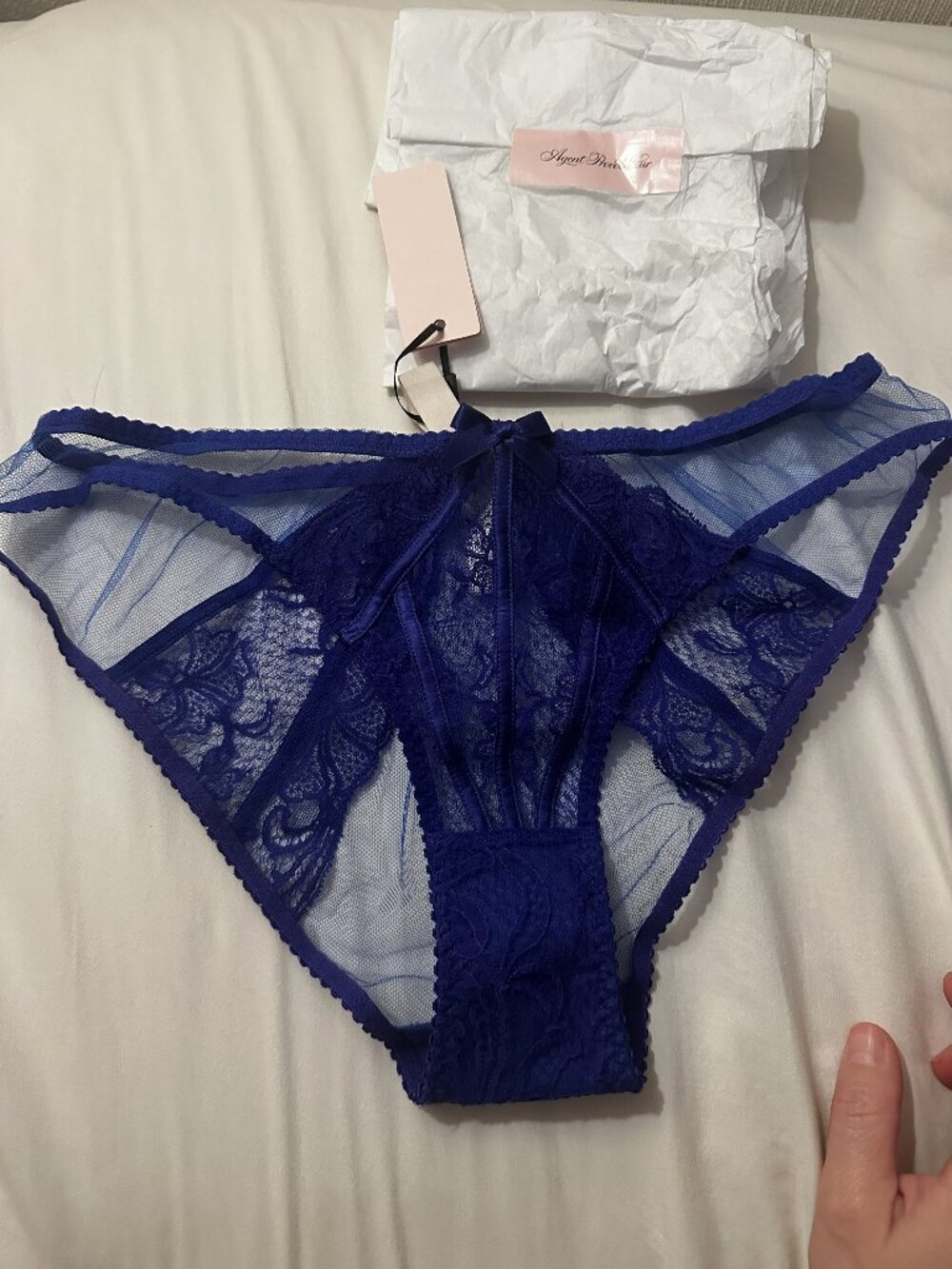 Agent Provacateur Cobalt Rozlyn Brief Underwear size 4
